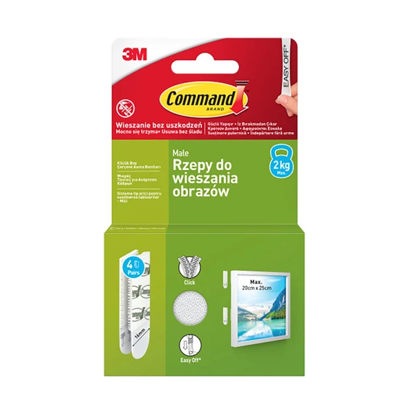 Command Küçük Boy Cırt Cırt Bant 17202-3Pk-cıs (5'li Paket) ürün görseli 1
