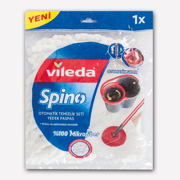 Vileda Spino Otomatik Sıkmalı Temizlik Seti Yedeği (3'li Paket) ürün görseli 1