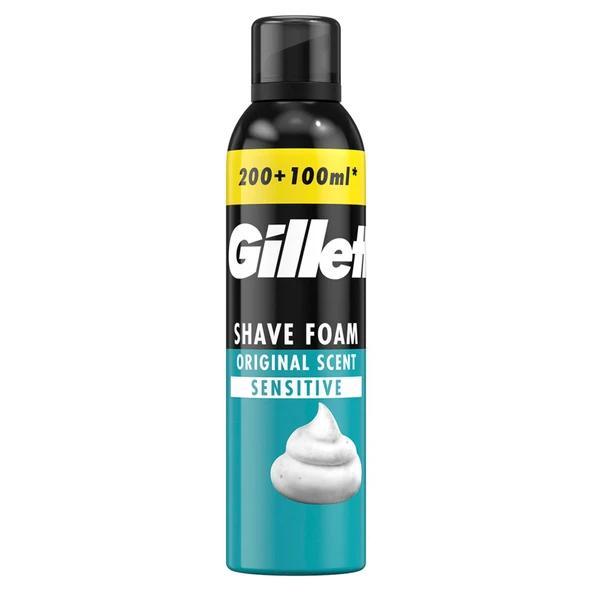 Gillette Tıraş Köpüğü Hassas 300 Ml (6'li Paket) ürün görseli 1