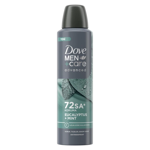 Dove Men+ Care Eucaplyptus & Mint Erkek Deodorant 150 Ml (4'li Paket) ürün görseli 1
