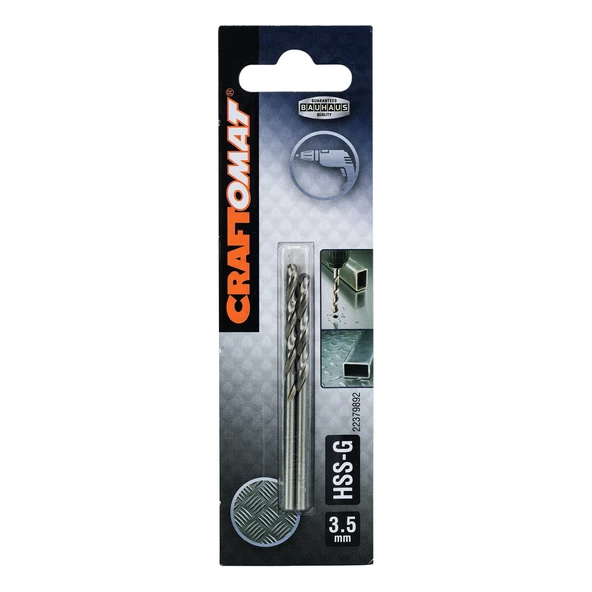 Craftomat HSS-G Metal Matkap Ucu 3.5 mm (8'li Paket) ürün görseli 1