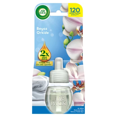 AİRWİCK Elektrikli Oda Kokusu Yedek Şişe 19 Ml Beyaz Orkide (4'li Paket) ürün görseli 1