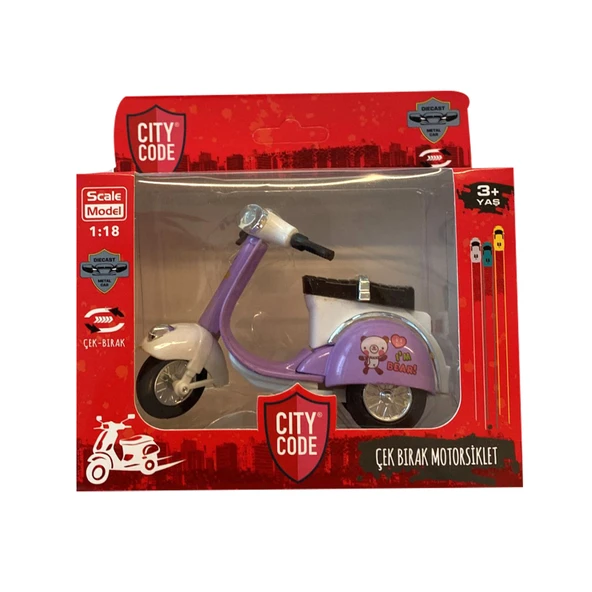 Citycode Die Cast 1:18 Çek Bırak Motorsiklet (3'li Paket) ürün görseli 1