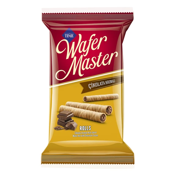 Çizmeci Time Wafer Master Çikolatalı Rulo Gofret 280 G (7'li Paket) ürün görseli 1