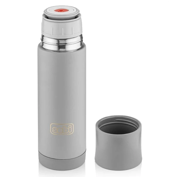 Sebi Bebe Prime Çelik Termos 400 ml Gri - Resim 4
