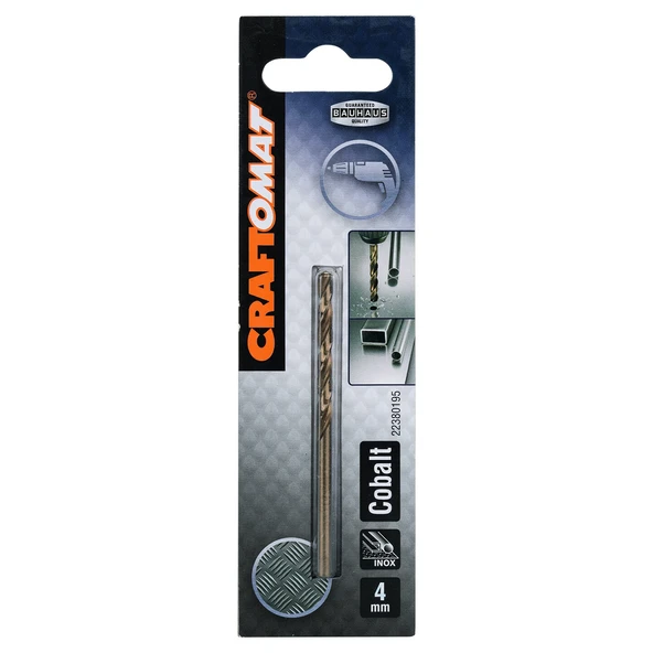 Craftomat HSS-Co Metal Matkap Ucu 4x43x75 mm (8'li Paket) ürün görseli 1