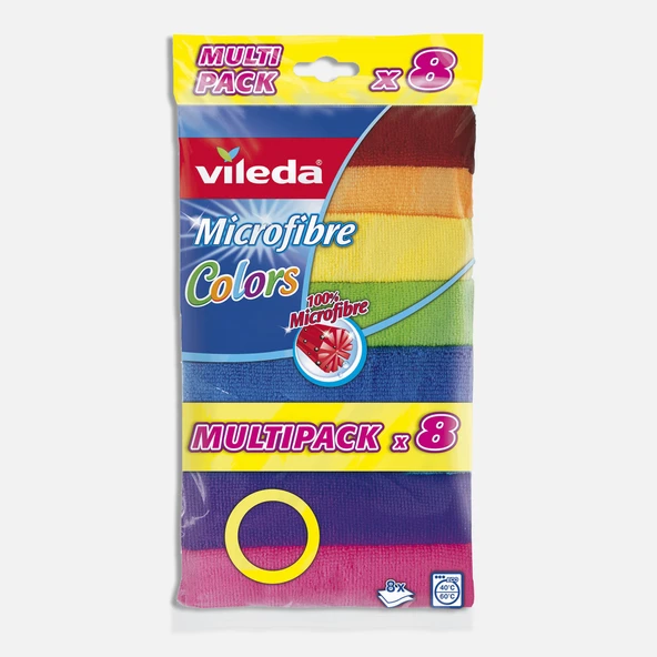 Vileda Colors Mikrofiber Bez 8'li Paket (2'li Paket) ürün görseli 1