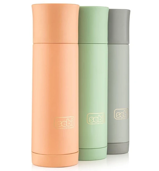 Sebi Bebe Prime Çelik Termos 400 ml Gri - Resim 3
