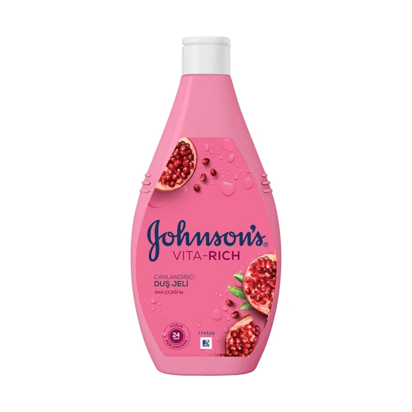 Johnson's Vıta-rıch Nar Çiçeği Canlandırıcı Duş Jeli 400Ml (4'li Paket) ürün görseli 1