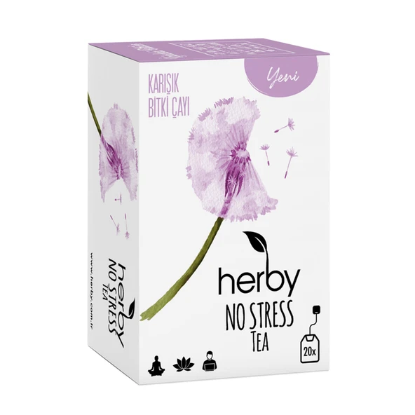 Herby No Stress Tea Karışık Bitki Çayı 20'li 30 G (8'li Paket) ürün görseli 1