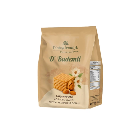 Datıştırmalık Datça Badem Kremalı Küp Gofret 200 G (7'li Paket) ürün görseli 1