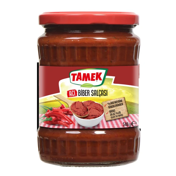 Tamek Acı Biber Salçası 540 G (7'li Paket) ürün görseli 1
