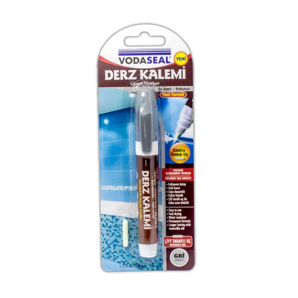 Vodaseal Derz Yenileme Kalemi Gri (7'li Paket) ürün görseli 1
