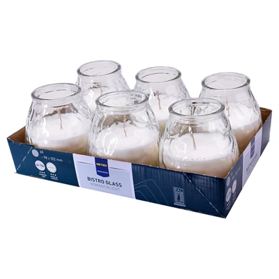 METRO PROFESSIONAL Bıstro Şeffaf Mum 6Lı (2'li Paket) ürün görseli 1