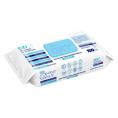 mr OXY Temizlik Havlusu 100Lü Beyaz Sabun (6'li Paket) ürün görseli 1