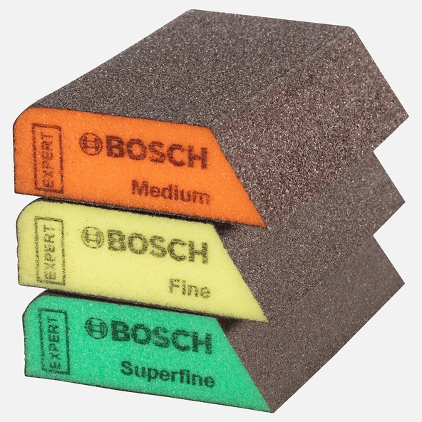 Bosch Exp Sünger Zımpara S470 69x97x26 mm Super Fine (6'li Paket) ürün görseli 1