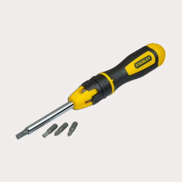 Stanley 0-68-010 Dynagrip 10 Uçlu Cırcırlı Tornavida ürün görseli 1