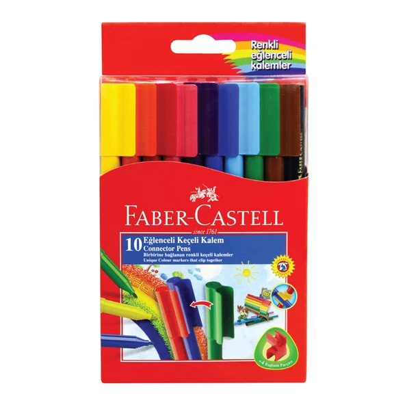 Faber Castell Bls Eğlenceli Keçeli Kalem 10'lu (5'li Paket) ürün görseli 1