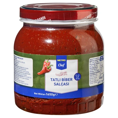 METRO Chef Biber Salçası 1,65 Kg Tatlı (4'li Paket) ürün görseli 1