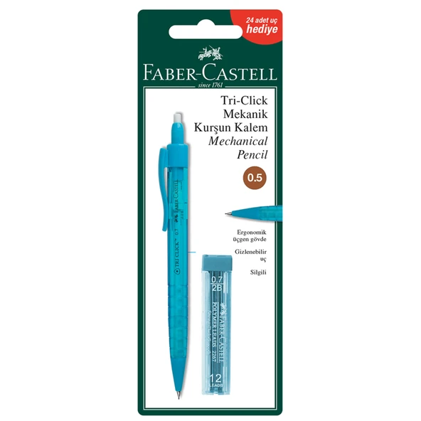 Faber Castell Triclick Versatil Kalem+min Seti 0.5 Mm (7'li Paket) ürün görseli 1