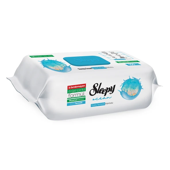 Sleepy Yüzey Temizlik Havlusu Okyanus 100'lü (5'li Paket) ürün görseli 1