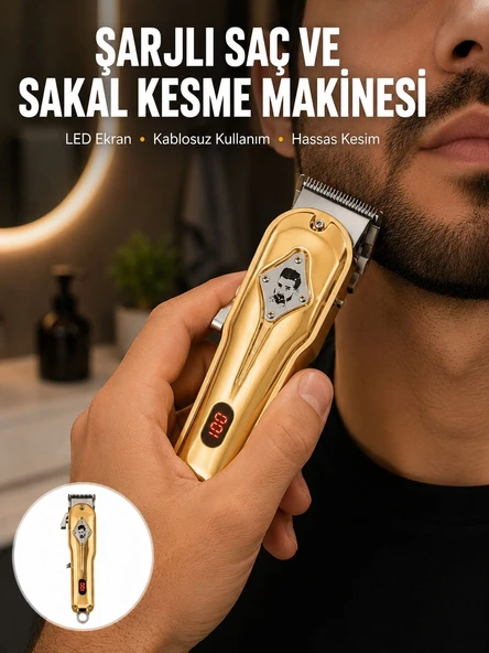 Ergonomik Tasarımlı, Hafif Ve Taşınabilir Profesyonel Tıraş Makinesi Yeni Nesil ürün görseli 1