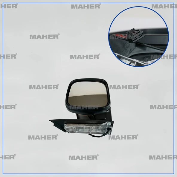Volkswagen Caddy 2004-2015 Dış Dikiz Aynası Elektrikli, Isıtmalı Sağ (Oem No:2K1857508K9B9) ürün görseli 1