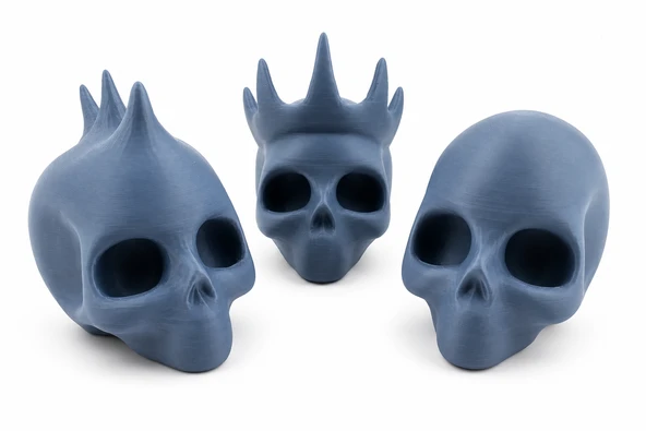 Halloween Kafatası Dekoratif Figür ? Masaüstü Süsü ? Sert Plastik Koleksiyonluk Dekoratif Obje ürün görseli 1