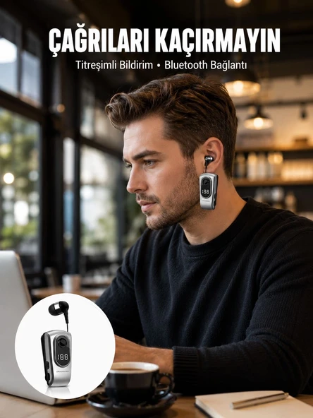 Titreşimli Bluetooth Kulaklık - Hızlı Şarj Ve Uzun Bekleme Süresi Yeni Nesil ürün görseli 1
