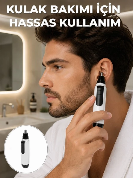 Hassas 3d Bıçaklı Kulak Ve Burun Tıraş Makinesi Yeni Nesil ürün görseli 1