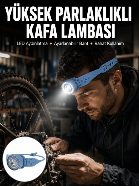 Hafif Ve Taşınabilir Kamp Kafa Lambası Ayarlanabilir Işık Yeni Nesil ürün görseli 1