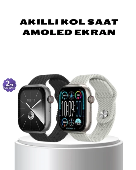 Akıllı Saat Kablosuz Şarjlı Bluetooth 5.2 Arama Bildirim Sesli Asistan 420 Mah ürün görseli 1