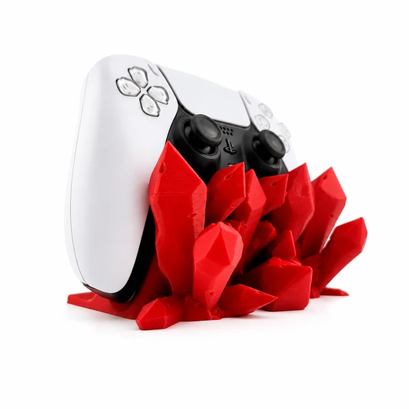 Kristal Tasarımlı Oyun Kumandası Standı ?️ Dekoratif Masaüstü Standı PS5 DualSense Standı ürün görseli 1