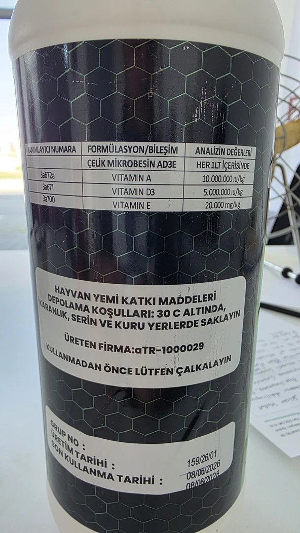 Çelik Mikrobesin ADE Vitamin - Resim 2