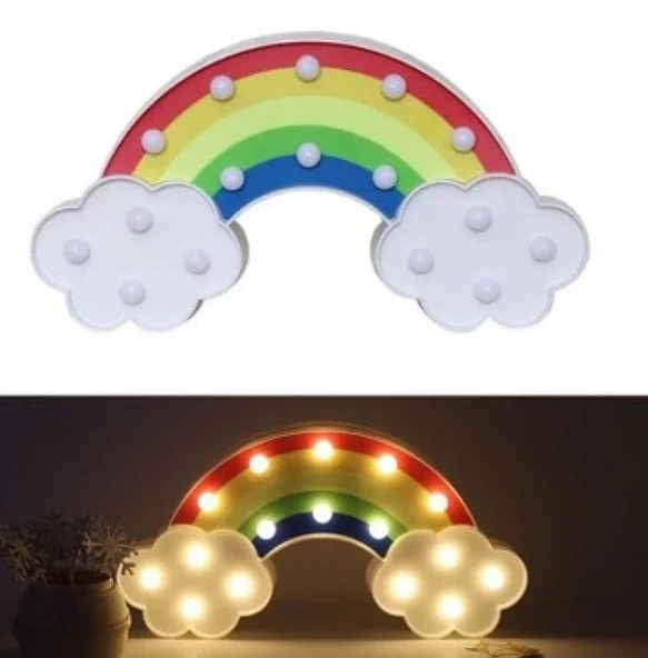 Led Işıklı Gökkuşağı Gece Lambası ürün görseli 1