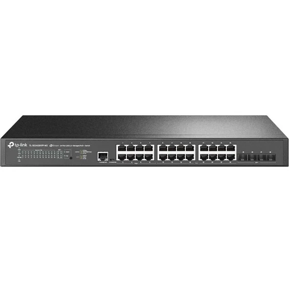 TP-LINK 24port TL-SG3428XPP-M2 2.5 GIGABIT 4-SFP 10GbE 500W YÖNETİLEBİLİR POE SWITCH ürün görseli 1