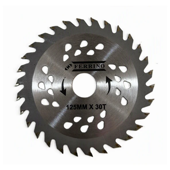 Ferrino Damla Model Elmas Bıçak Daire Testere 30 Diş 125 mm Gri ürün görseli 1