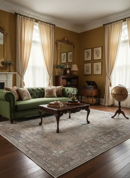 Fenomen Carpet Otantik Koleksiyonu Yumuşak Dokulu Eskitme Vintage Halı ürün görseli 1