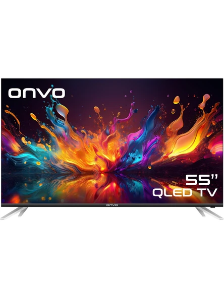 Onvo 55OVF9250UQ 4K Ultra HD 55" 140 Ekran Uydu Alıcılı Google Smart QLED TV ürün görseli 1