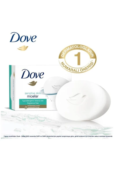 Dove Sabun 90 G - Sensetive Skin Micellar ürün görseli 1