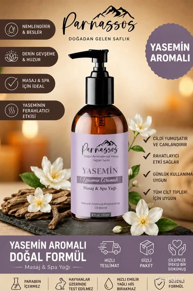 Parnassos Yasemin Aromalı Masaj Yağı 150 ML ürün görseli 1