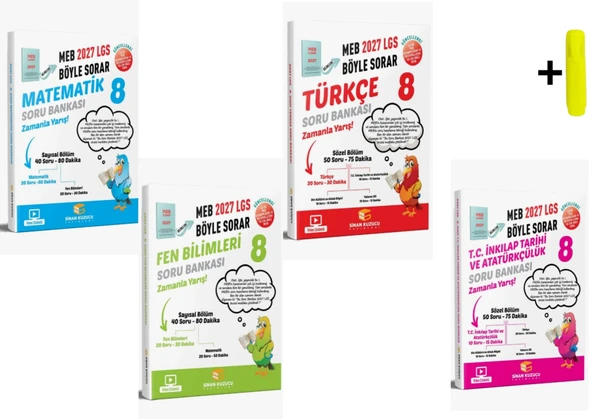 Sinan Kuzucu 8. Sınıf 2027 Lgs Meb Böyle Sorar Matematik Fen Türkçe İnkılap Soru Bankası ürün görseli 1