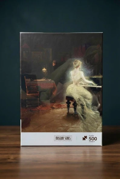 Klasik Bir Akşamın Gizemi: Hayalet Piyanist 500 Parça Eğitici Öğretici Puzzle ürün görseli 1