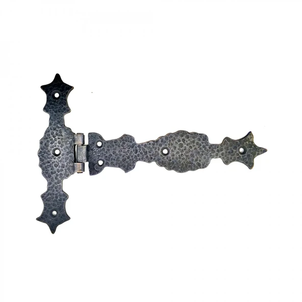 Antika Tarz Dekoratif Pirinç Kuyruklu Zambak Menteşe - 175x248 Mm, Oksit ürün görseli 1