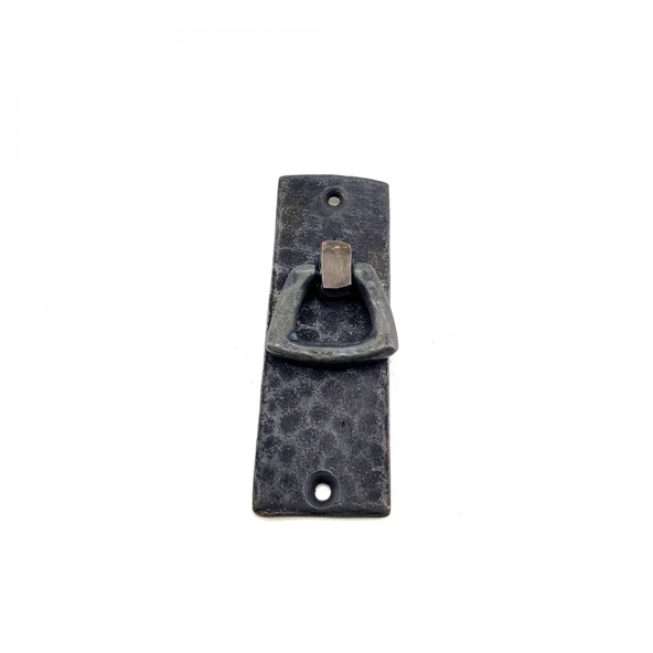 Antika Tarz Dekoratif Pirinç Dik Dövme Mobilya Kulbu - 90x31 Mm, Oksit ürün görseli 1
