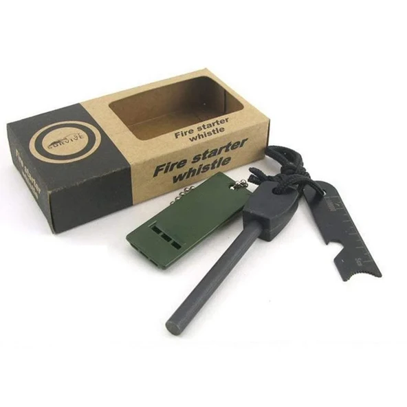 Survive Magnezyum Çubuğu Ateş Başlatıcı Çakmak Taşı ürün görseli 1