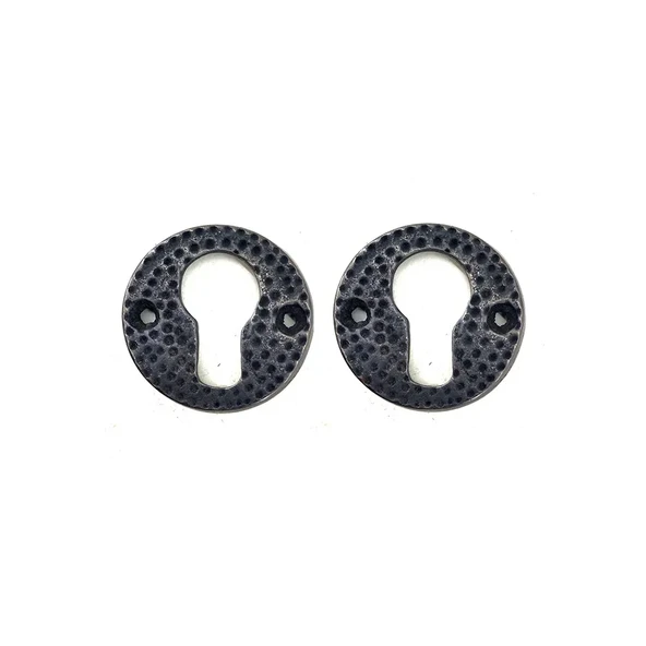 Antika Tarz Dekoratif Pirinç Oda Kilit Rozeti - 49mm, Oksit ürün görseli 1