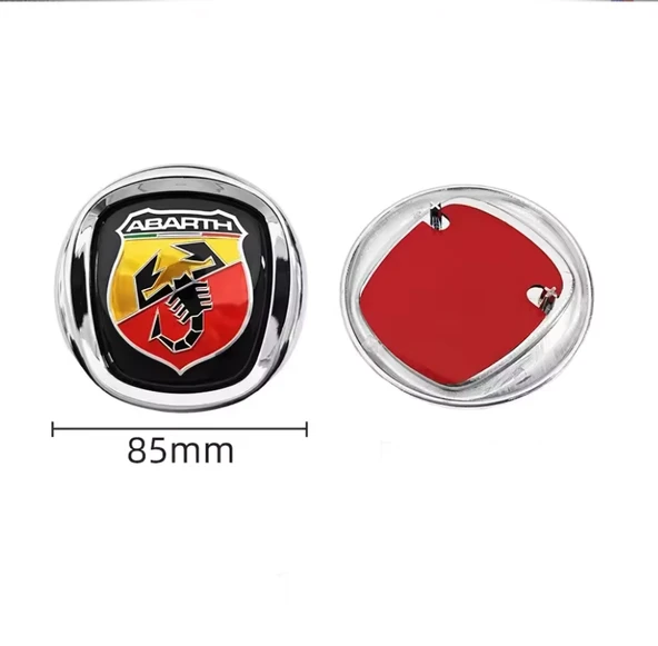Abarth Logo Ön Panjur Arması Krom Çerçeveli 85mm Orjinal ürün görseli 1