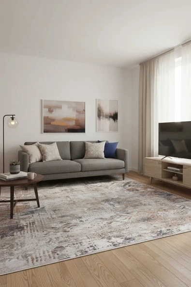 Fenomen Carpet Otantik Koleksiyonu Yumuşak Dokulu Eskitme Vintage Halı ürün görseli 1
