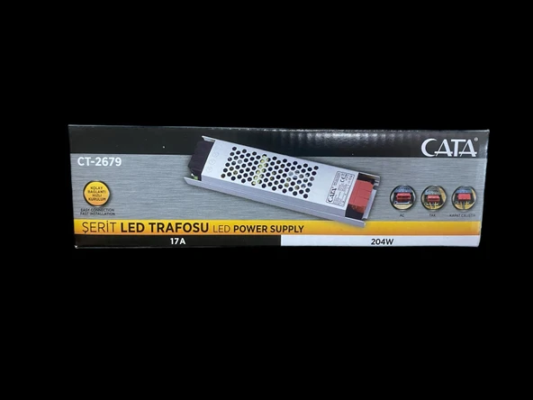 CATA CT2679 17AMPER ŞERİT LED TRAFOSU 12W - Resim 2